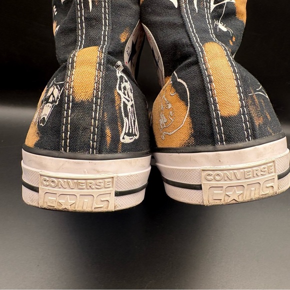 Converse Limited Edition Paradise Black High Tops, Men’s 11, Women’s 13 - Picture 6 of 13